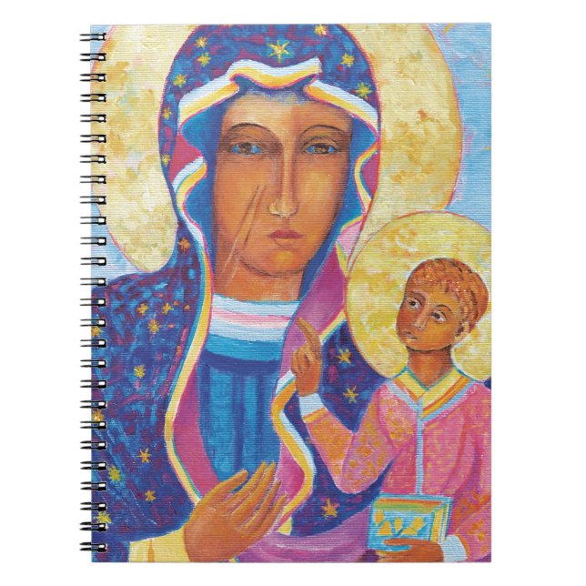 Our Lady of Czestochowa Black Madonna Poland Notebook (Front)