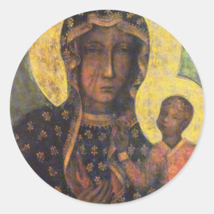 Our Lady of Czestochowa Classic Round Sticker