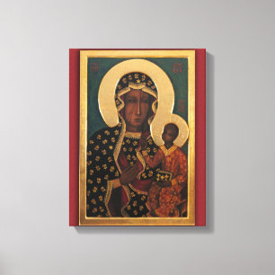 Our Lady of Częstochowa Devotional Image. Canvas Print