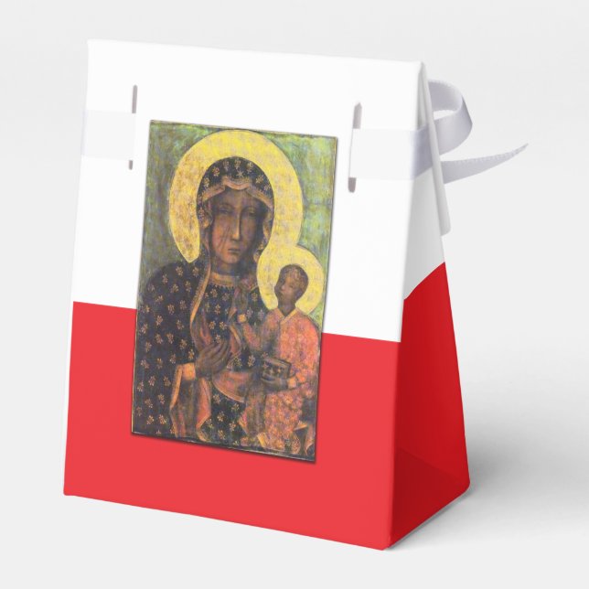 Our Lady of Czestochowa Favour Box (Back Side)