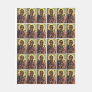 Our Lady of Czestochowa Fleece Blanket