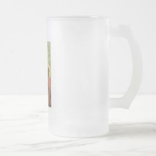 Our Lady of Czestochowa Frosted Glass Beer Mug