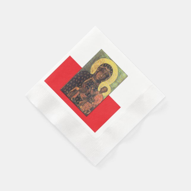 Our Lady of Czestochowa Napkin (Corner)