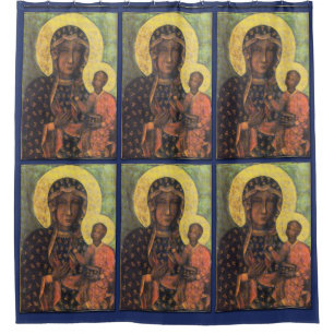 Our Lady of Czestochowa Shower Curtain
