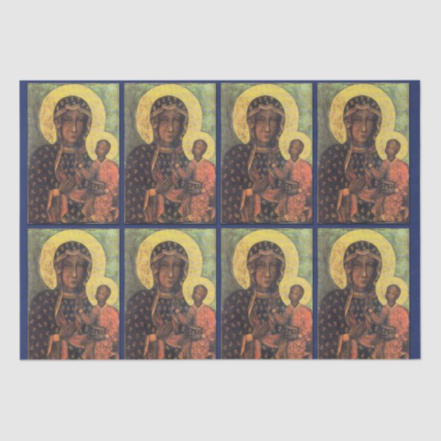Our Lady of Czestochowa Tissue Paper (Front)