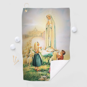 Our Lady of Fatima 1917 Golf Towel