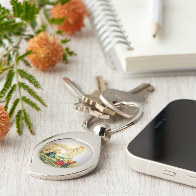 Our Lady of Fatima 1917  Key Ring (Side)