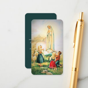 Our Lady of Fatima 1917 with Fatima Prayer Enclosure Card