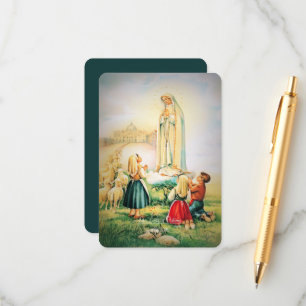 Our Lady of Fatima 1917 with Fatima Prayer Enclosure Card
