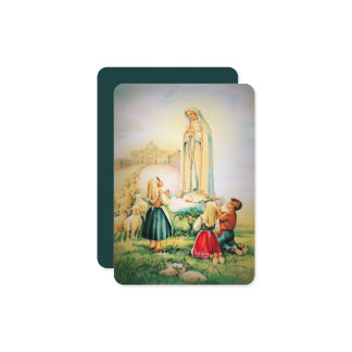 Our Lady of Fatima 1917 with Fatima Prayer Enclosure Card