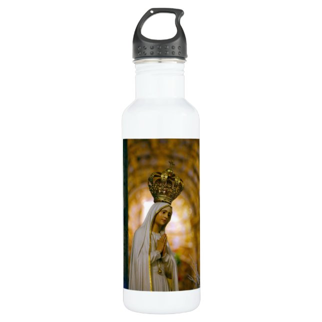Our Lady of Fatima 710 Ml Water Bottle (Front)