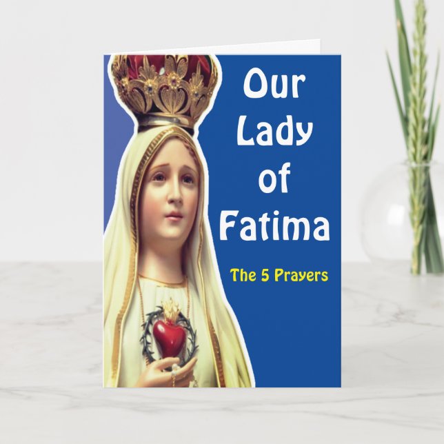Our Lady of Fatima Card (Front)