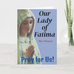 Our Lady of Fatima Card