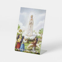Our Lady of Fatima Christian Plaque
