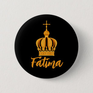Our Lady of Fatima crown 6 Cm Round Badge