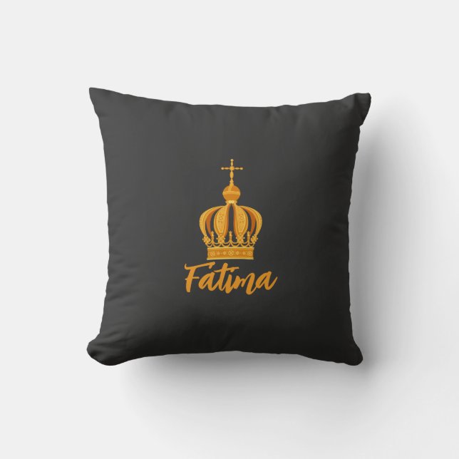 Our Lady of Fatima crown Cushion (Front)