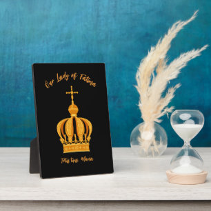 Our Lady of Fatima crown Plaque