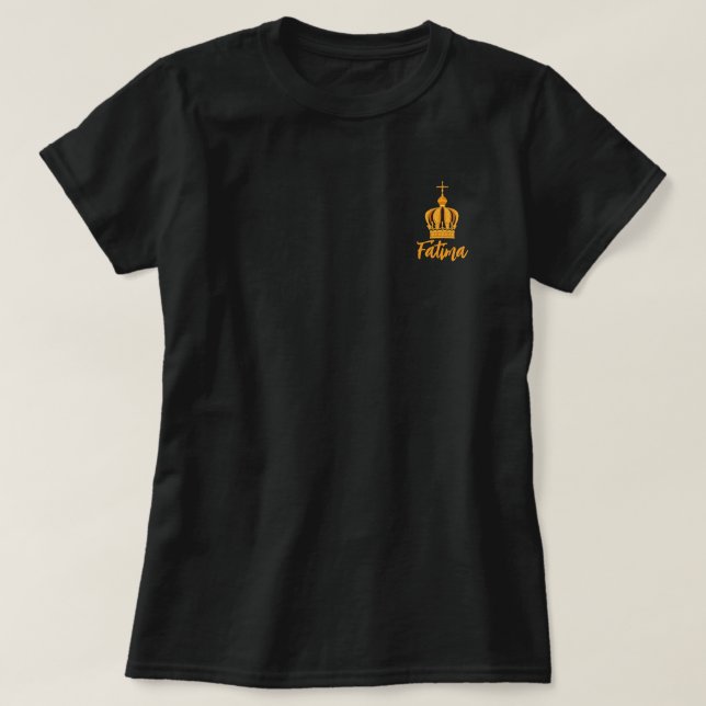 Our Lady of Fatima crown T-Shirt (Design Front)