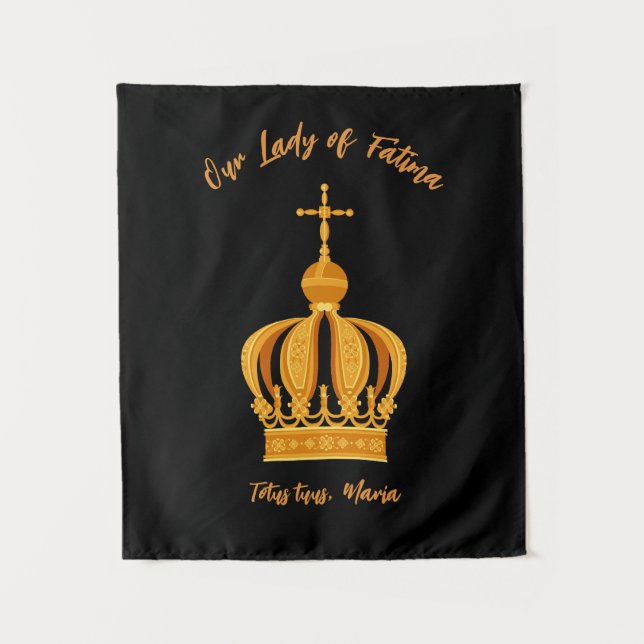 Our Lady of Fatima crown Tapestry (Front)