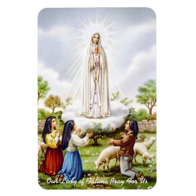 Our Lady of Fatima Magnet (Vertical)