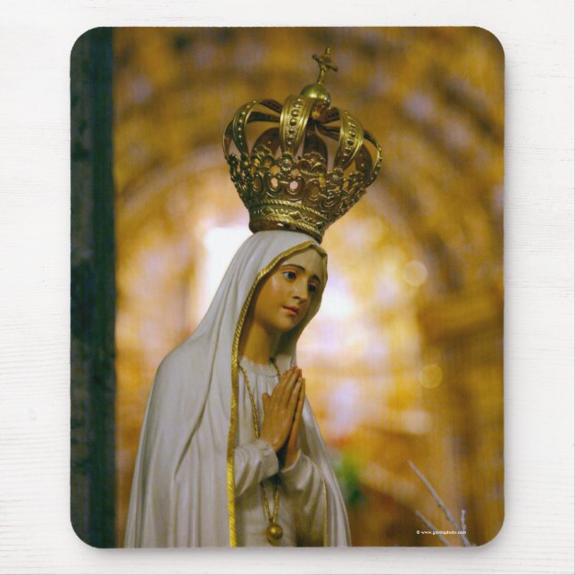 Our Lady of Fatima Mouse Mat (Front)