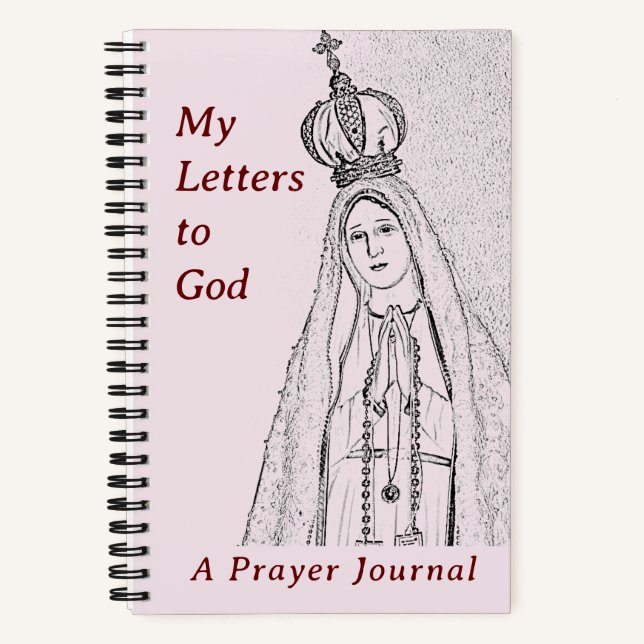 Our Lady of Fatima Prayer Journal Spiral Notebook (Front)