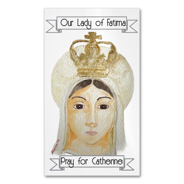 Our Lady of Fatima Prayer Magnet (Front Vertical)