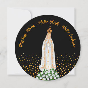 Our Lady of Fatima Procession of Candles greeting  Invitation
