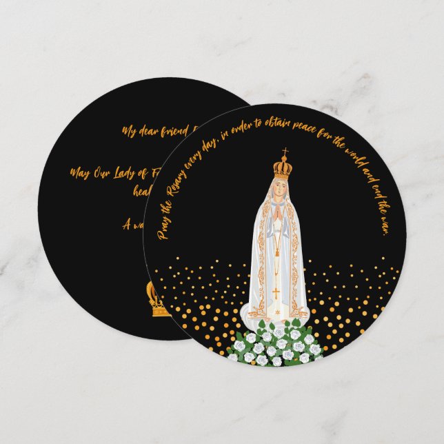 Our Lady of Fatima Procession of Candles Invitation (Front/Back)