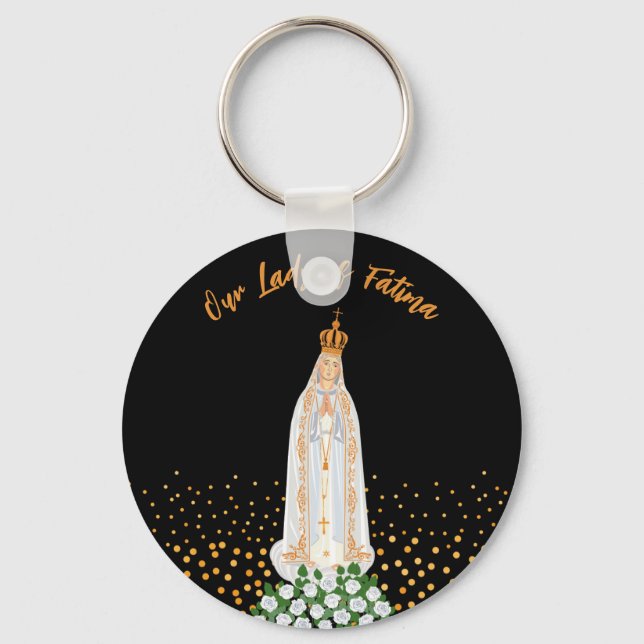 Our Lady of Fatima Procession of Candles Key Ring (Front)