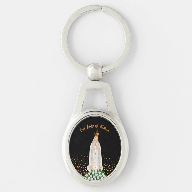 Our Lady of Fatima Procession of Candles Key Ring (Front)