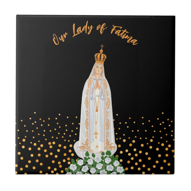 Our Lady of Fatima Procession of Candles Tile (Front)
