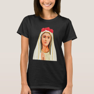 Our Lady of Fatima Rosary Prayer Holy Blessed Mary T-Shirt