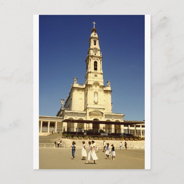 Our Lady of Fatima shrine, Lisbon Portugal Postcard (Front)