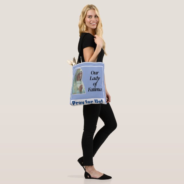 Our Lady of Fatima Tote Bag (On Model)