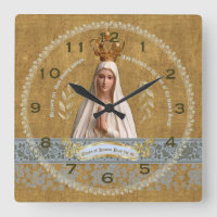 Our Lady of Fatima Wall Clock