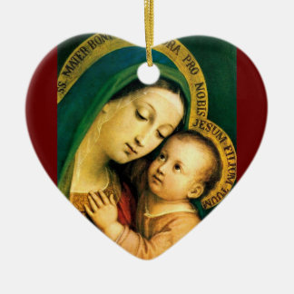 our lady of good counsel ceramic tree decoration