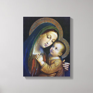 OUR LADY OF GOOD COUNSEL DEVOTIONAL IMAGE. CANVAS PRINT