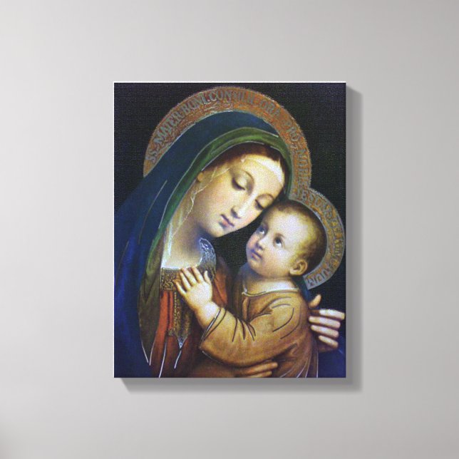 OUR LADY OF GOOD COUNSEL DEVOTIONAL IMAGE. CANVAS PRINT (Front)