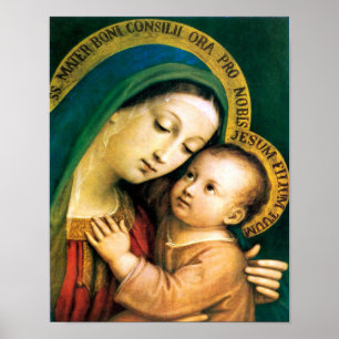 OUR LADY OF GOOD COUNSEL DEVOTIONAL IMAGE POSTER
