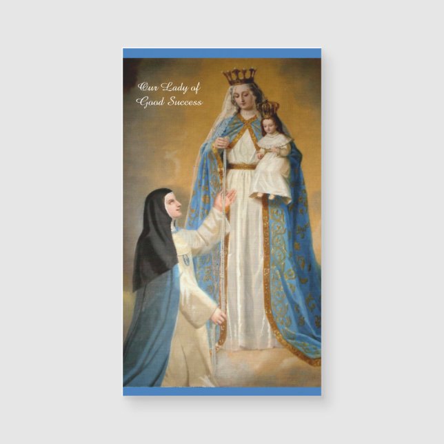 Our Lady of Good Success Religious Magnetic Cards (Front)