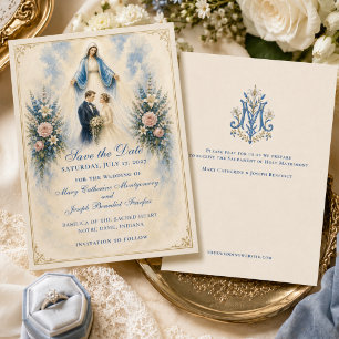 Our Lady of Grace Catholic Wedding Save The Date