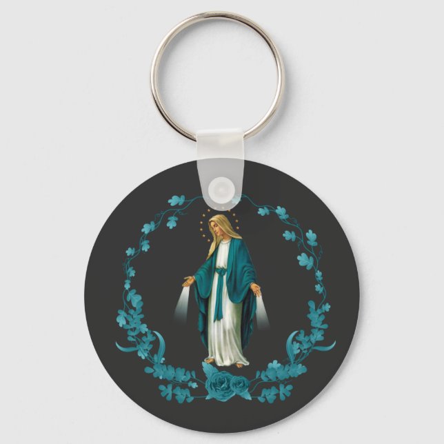 Our Lady of Grace Keychain (Front)