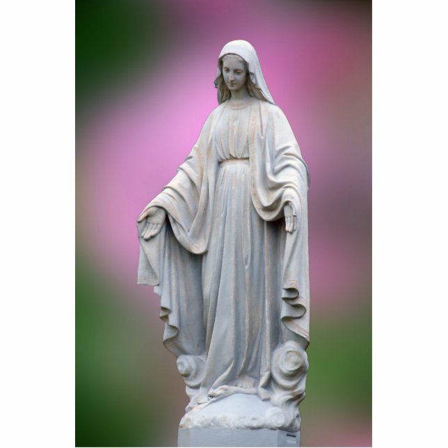 Our Lady of Grace Standing Photo Sculpture (Front)