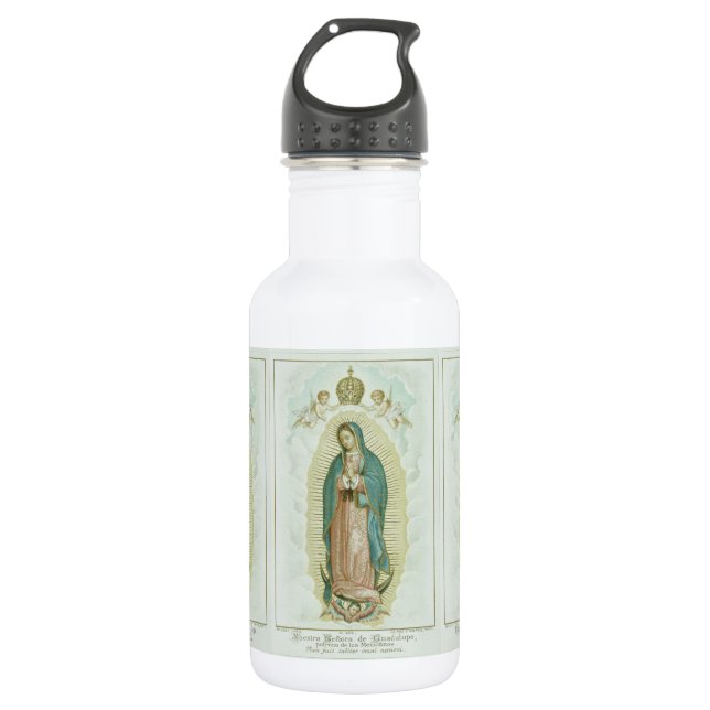 Our Lady Of Guadalupe 532 Ml Water Bottle (Front)