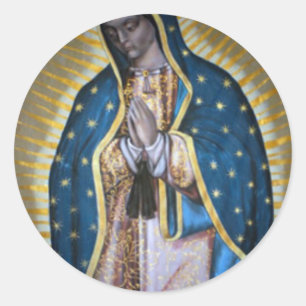 Our Lady Of Guadalupe Art Classic Round Sticker