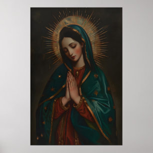 Our Lady of Guadalupe Art Print, Catholic Virgin Poster