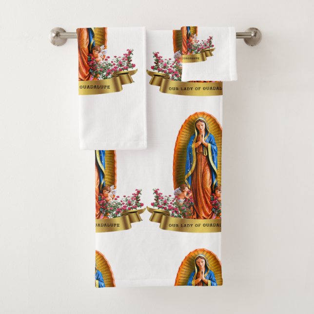 Our Lady of Guadalupe Bath Towel Set (Insitu)
