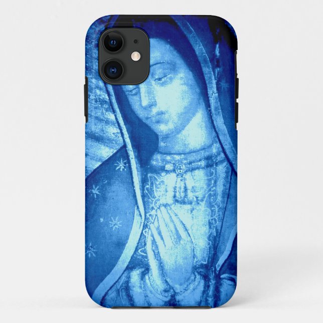 OUR LADY OF GUADALUPE BLUE Case-Mate iPhone CASE (Back)