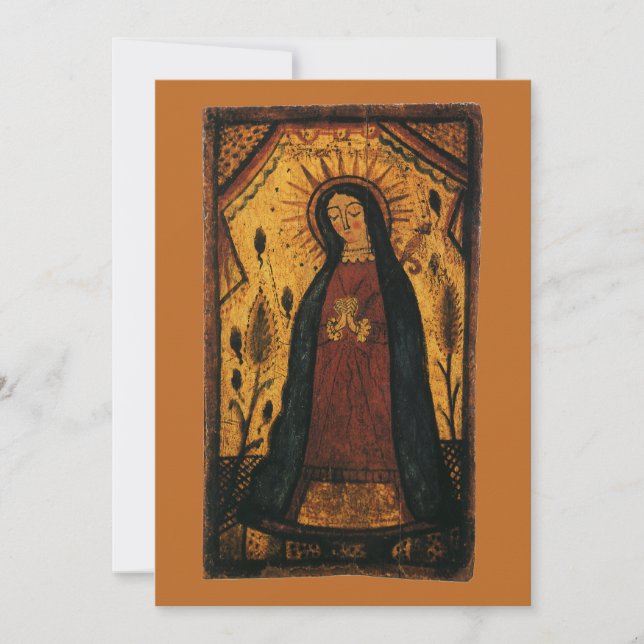 Our Lady of Guadalupe by Pedro Antonio Fresquis Invitation (Front)